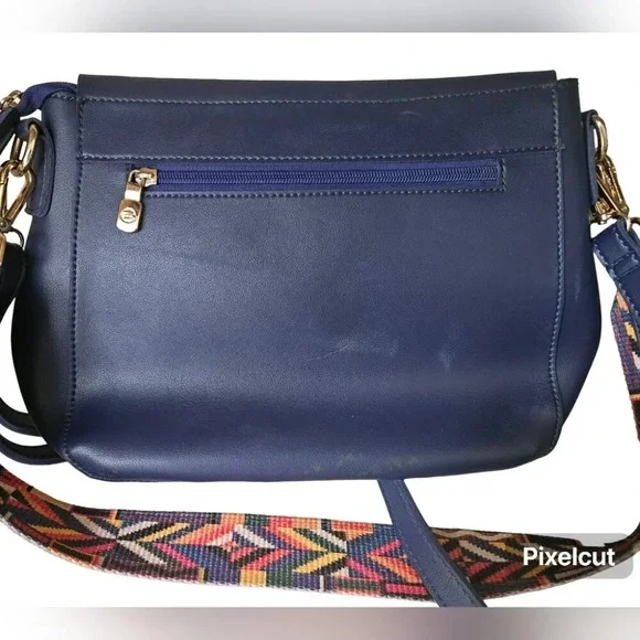 B. lush  by Passion Vegan Leather Shoulder Bag with Double Strap/ Lanyard - Picture 9 of 14